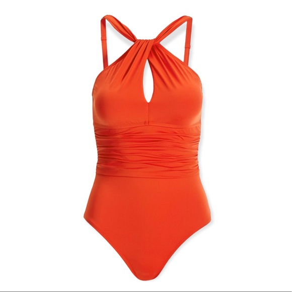 Bleu Rod Beattie High Neck Keyhole One Piece - Picture 3 of 16